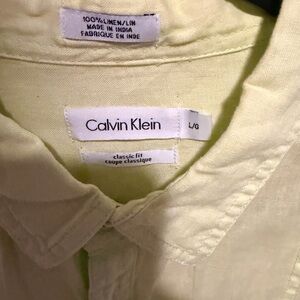 Calvin Klein Light Cream Classic Fit Shirt